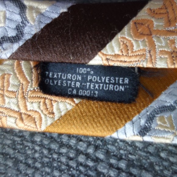 Vintage Christian Dior 100% Texturon Polyester 57 inch Neck Tie - Picture 4 of 6